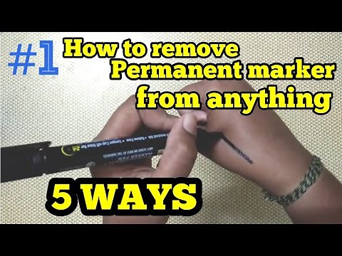 how to remove permanent marker