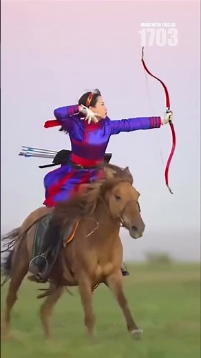 Mongolian Horseback Archery: Shooting Between Hoofbeats