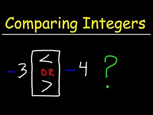 How to Compare Positive and Negative Integers