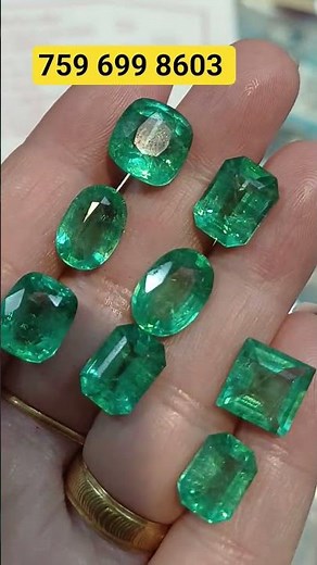 GSI Certified Natural Colombian Emerald Stone.Best Gemstone shop in India.#pannagemstone #emerald