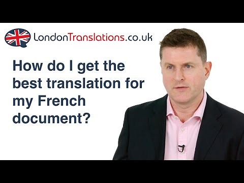 French Translation - How to get the best translation services
