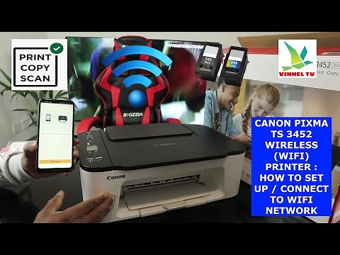 Canon Pixma Wireless(WIFI) Printer: How To Set Up / Connect To WIFI Network