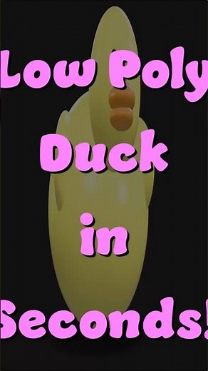 Auto-Generate a Low-Poly Rubber Duck in Blender with Python! 🦆✨