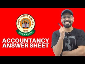 How To Write in ACCOUNTS Answer Sheet I Term 2 I Class 12 I Commercebaba