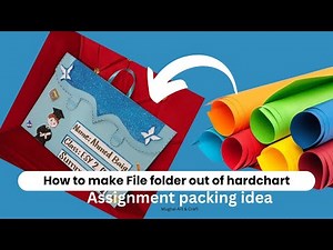 How to Make a File Folder with Hard Chart | Easy DIY File Folder Making at Home