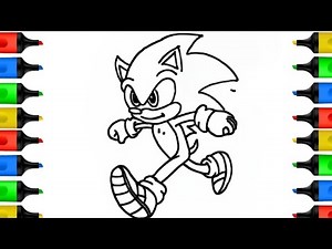 How to Draw Sonic | Step by Step | Drawing Tutorial