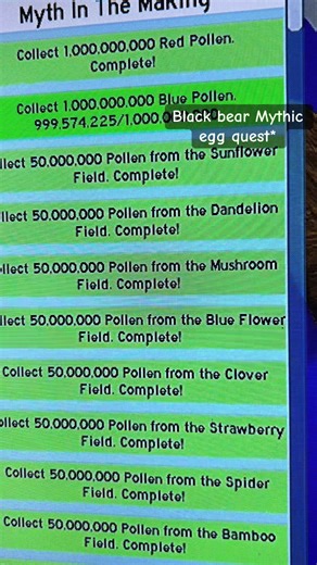 Exploring the Black Bear Mythic Egg Quest in Roblox