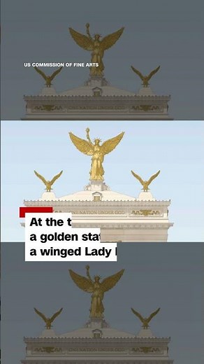 Trump administration unveils gold-accented arch design