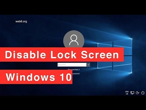 How to disable lock screen on Windows 10