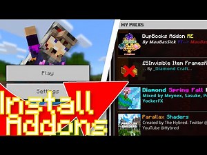 How To Install Any Addon in MCPE! - Minecraft Bedrock Edition!