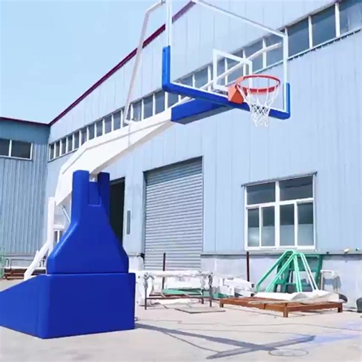 Outdoor Basketball Stand System Customize Cheap Portable Mobile Hydraulic Spring Fold Basketball Hoop Stand