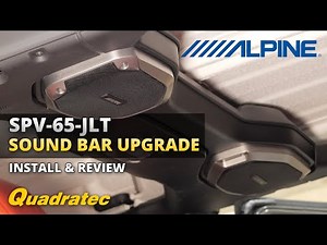 Alpine SPV-65-JLT 6.5" Soundbar Speaker Upgrade for Jeep Wrangler JL & Jeep Gladiator JT
