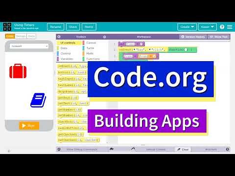 Code.org Using Timers in App Lab - Time, Timers and Loops Tutorial