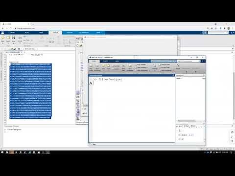Generating Filter Coefficients with MATLAB Filter Designer