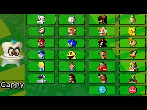 Mario Kart Wii Deluxe 7.0 (Green Edition) // All Playable Characters