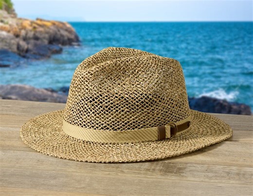 Crushable Seagrass Safari Hat: Handmade Straw Sun Hat - Etsy