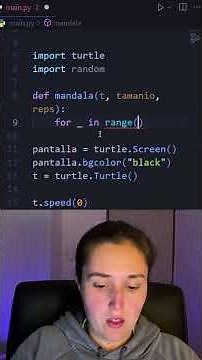 Desafío con python! Crear un programa que dibuje un mandala con Turtle
