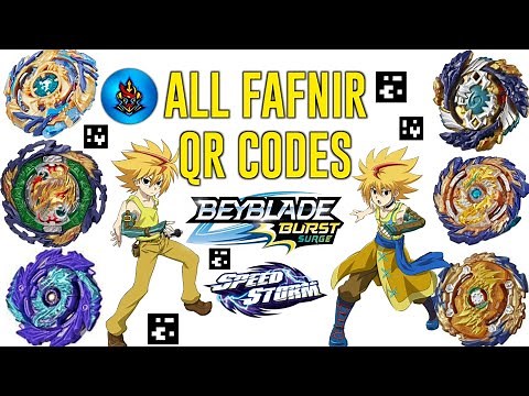 ALL FAFNIR QR CODES BEYBLADE BURST SURGE APP || MIRAGE FAFNIR F6 ABYSS FAFNIR F6 WIZARD FAFNIR F5