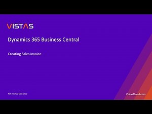 How to Create a Sales Invoice in Dynamics 365 Business Central