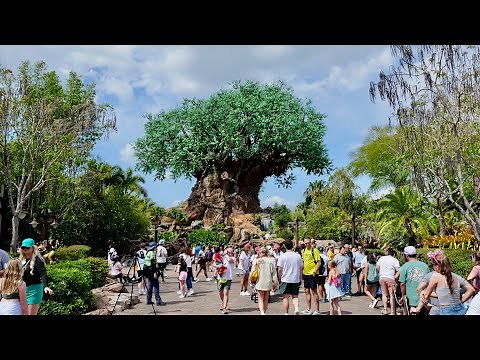 Disney's Animal Kingdom 2025 Fast Walkthrough Tour in 4K | Walt Disney World Florida March 2025