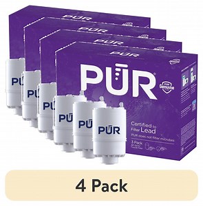 (4 pack) PUR Faucet Mount Water Replacement Filter 3-Pack, 9 Month Supply, RF33753