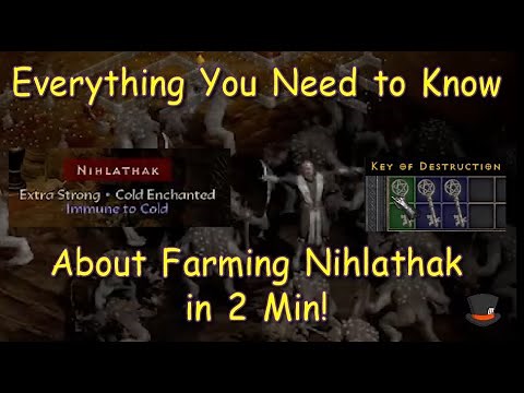 Best Guide to Farming Nihlathak and Getting Destruction Keys! Diablo 2 Resurrected