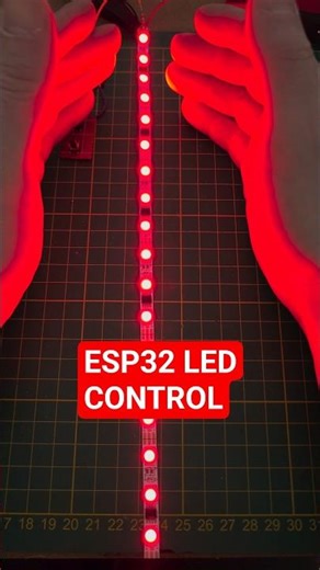 ESP32 LED Effects 🔥 (Way cooler than expected) #ESP32 #LED #DIY #FastLED #Electronics #Arduino