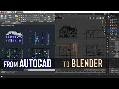 How to import An AutoCAD Drawing to Blender | Blender Tutorial