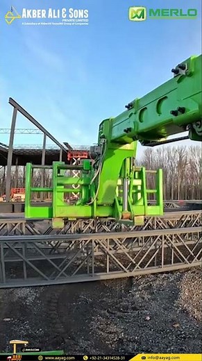Steel Erection Mastery: Merlo Telehandler on Site! (Massive Reach, Smooth Power) | Akber Ali & Sons