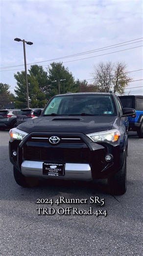 2024 Toyota 4Runner SR5 TRD Off Road 4x4 in black!! Take a look! #toyota #toyota4runner #4x4offroad #walkaround #cars https://rockyridgeauto.com