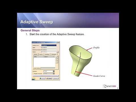CATIA V5 Adaptive Sweep Surface Essentials