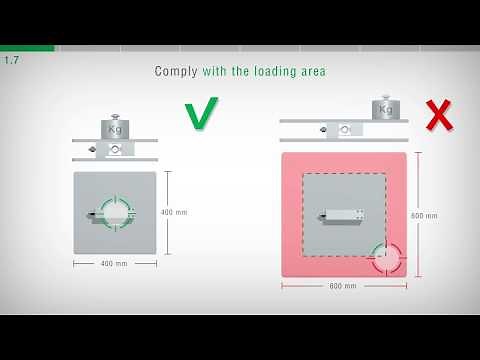 1. Load cells installation, capacity, support plates, mounting surfaces, single point load cells