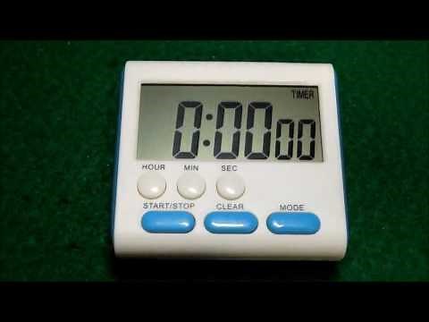 Mudder Magnetic Alarm Digital Kitchen Timer 24 Hours Clock Timer, Comprehensive LCD kitchen timer