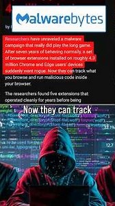 WARNING: 4.3 million devices infected with Browser Extension Malware