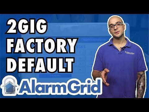 Factory Defaulting a 2GIG GC3