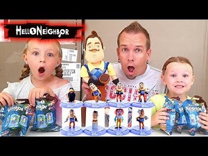 Opening Hello Neighbor Blind Bags! Toy Statues from Domez!!!