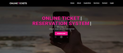 Online Ticket Reservation System In PHP With Source Code - Source Code & Projects