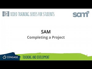SAM Student: Completing a Project (365/2016/2019)