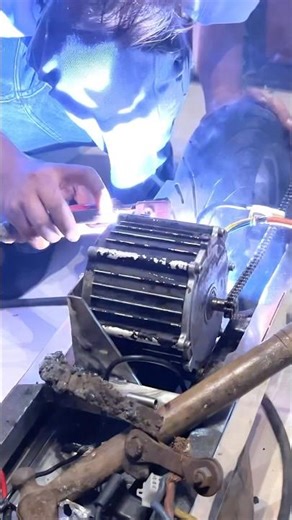 Motor Mount बन गया 😃 #electricskateboard #vishalskater #homemadeproject #diyprojects #bldcmotor