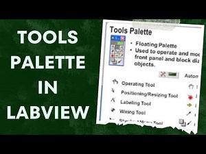 Tools Palette in LabView - Labview Basics
