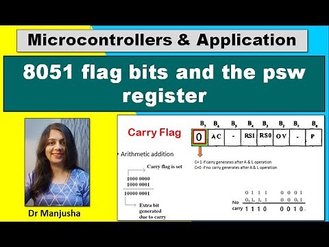 8051 flag bits and the psw register