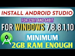 How to install Android Studio in windows 7,8,8.1,10 for 32bit and 64bit| android studio installation