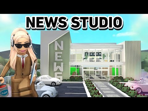 BUILDING A NEWS STUDIO IN BLOXBURG
