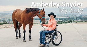 3.9M views · 33K reactions | As one of the only paralyzed barrel racers in the world, Amberley Snyder tells her story about overcoming the challenges she's faced and how she learned to get back on the horse. For Amberley, her horses have become her legs. Her story is coming to life in the Netflix Original Movie, "Walk. Ride. Rodeo." premiering tomorrow, March 8! | BioMane Products | Facebook