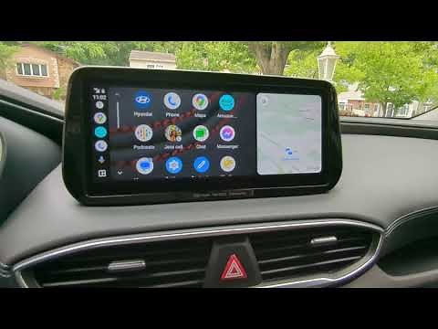 2022 Hyundai Santa Fe GPS Navigation Update - How To Get Full Screen Android Auto / Apple Car Play