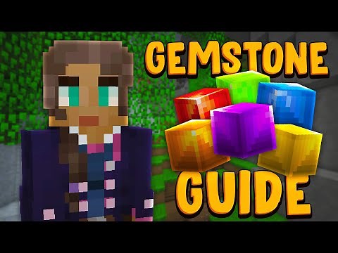 Fastest and All Ways To Obtain the New Gemstones from Crystal Hollows! (Hypixel Skyblock)