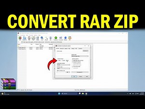 How To Convert RAR File to ZIP file In Windows PC or Laptop - Quick Fix