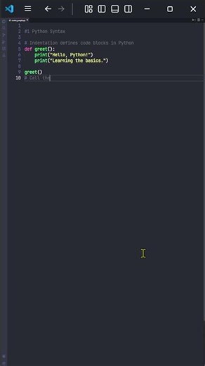 [01] Python Syntax Basics 🐍| Codex People #Shorts #Python #coding