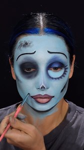 741K views · 4K reactions | No she doesn’t compare. But she still breathes air  The long awaited Corpse Bride tutorial, I’m so glad that you guys loved this one! 凉 Emily 鹿 @sunsetmakeupofficial blue & white foundations @colourpopcosmetics blue moon palette @moco_queen sclera contacts @mehronmakeup paradise sfx paint palette for the dress and to blend into the background #corpsebride #sfxmakeup #makeuplooks | Creative.Cliche | Facebook