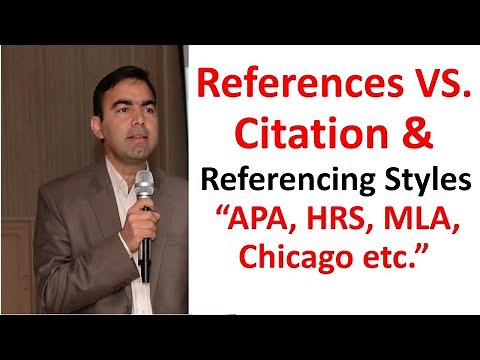 Referencing vs citation | APA | MLA | HRS | Chicago referencing styles | in text referencing